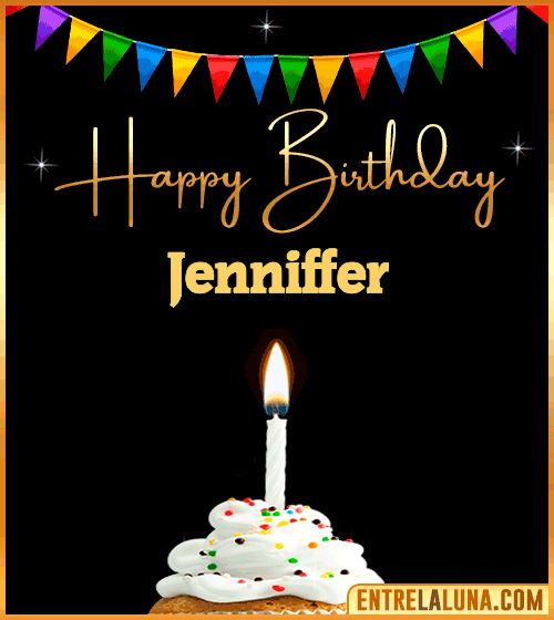 GiF Happy Birthday Jenniffer